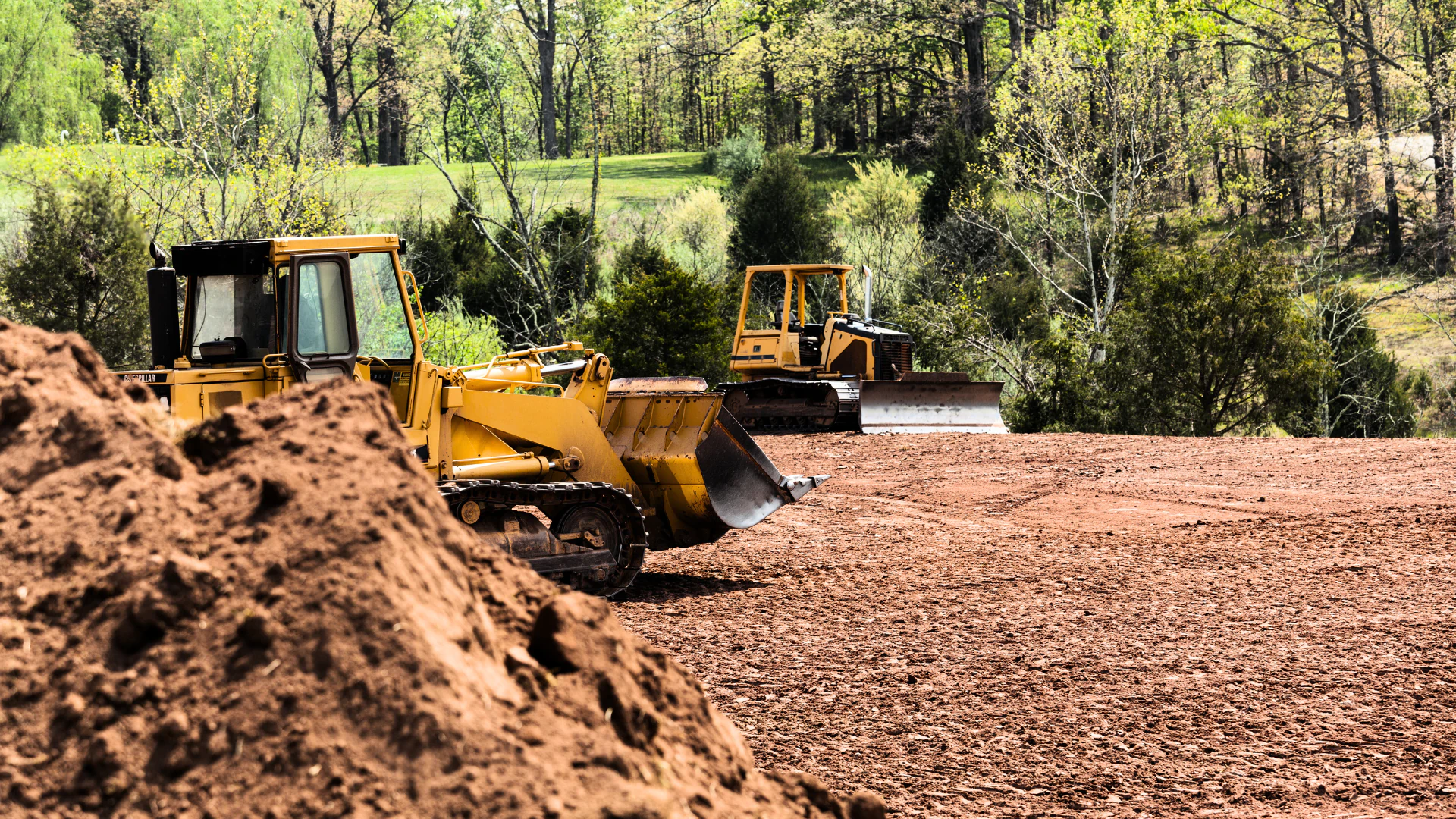 ongoing land grading process